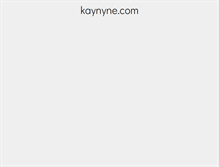 Tablet Screenshot of kaynyne.com